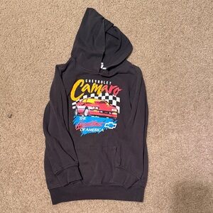 Chevrolet Camaro Black Kids Hoodie with Racing Graphic